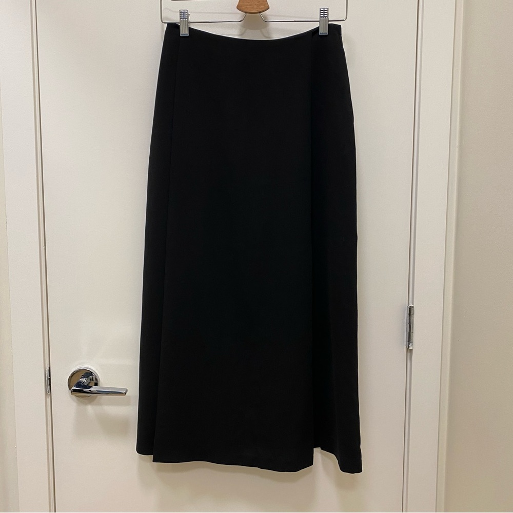 OAK + FORT Black Midi Skirt, Size Small